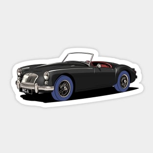 MG MGA Roadster in black Sticker